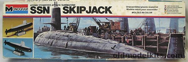 Monogram 1/228 SSN Skipjack Submarine, 3101 plastic model kit